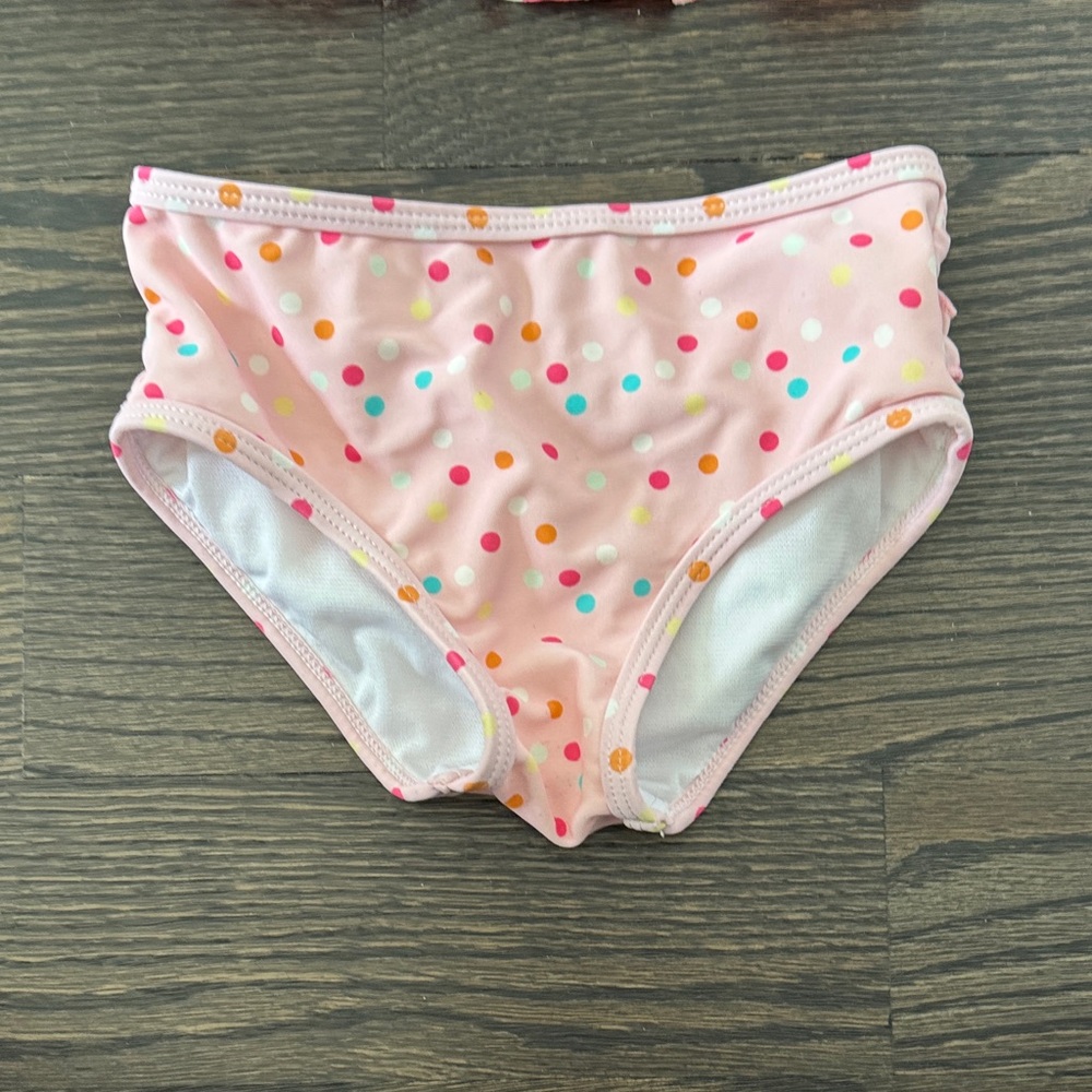 Ruffle Butts Girls' Pink Ice Cream Print Rash Guard Swim Set - Picture 5 of 7